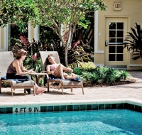 Clients Relaxing at the Pool