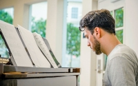 Client Playing Piano